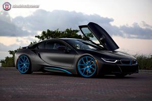 BMW i8 on HRE Wheels 2014 года